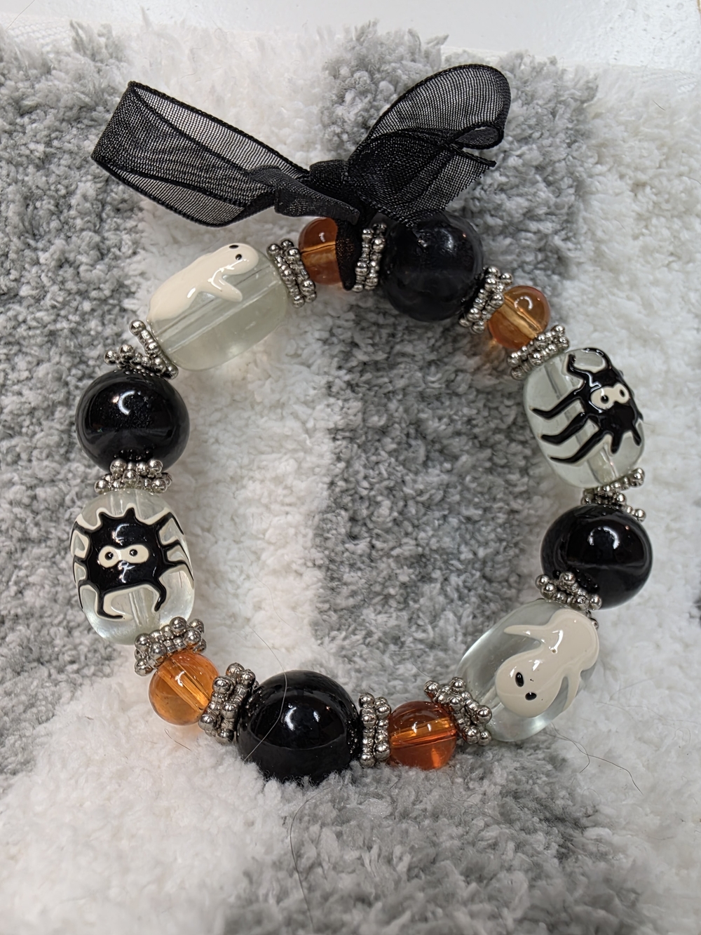 🎃BUY NOW🎃 Luv Betsey NWT Halloween Pumpkin Wallet— Handmade Bracelet - Picture 4 of 6
